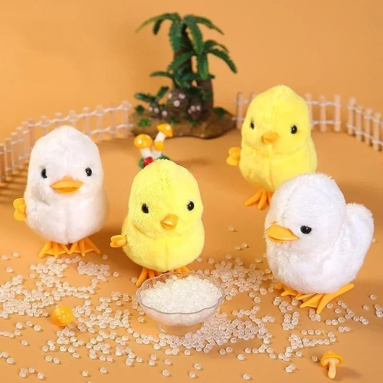 Wind Up Walking Chick Plush Toy