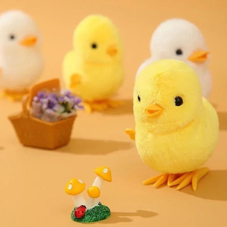 Wind Up Walking Chick Plush Toy