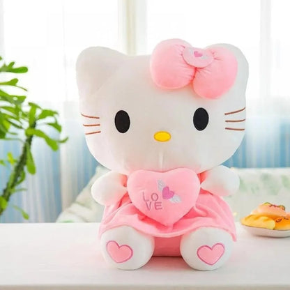 Adorable Hello Kitty Heart Hugging Plush Toy for Girls