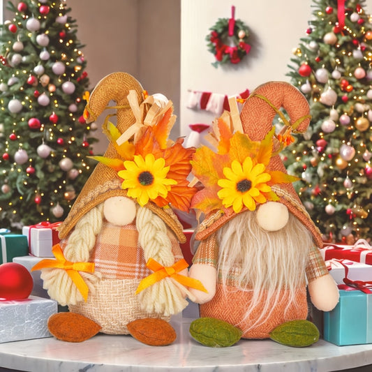 Home Accent Mini Dolls, Doll Accessories, Sunflower Dwarf Figurine, Collectible Desk Decoration