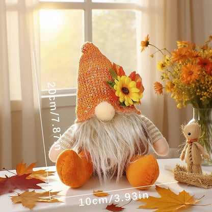 Home Accent Mini Dolls, Doll Accessories, Sunflower Dwarf Figurine, Collectible Desk Decoration
