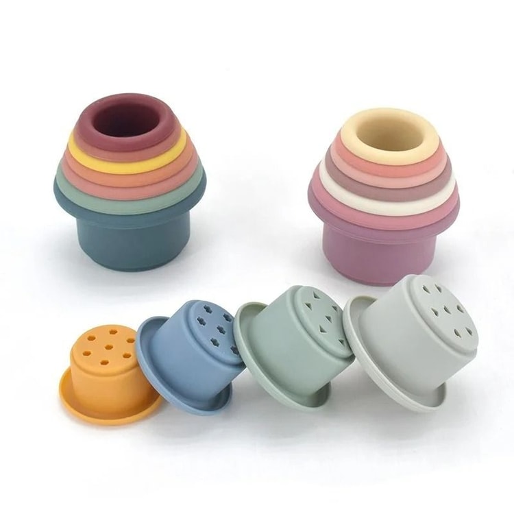 Baby Silicone Hourglass Stacking & Montessori Educational Toy