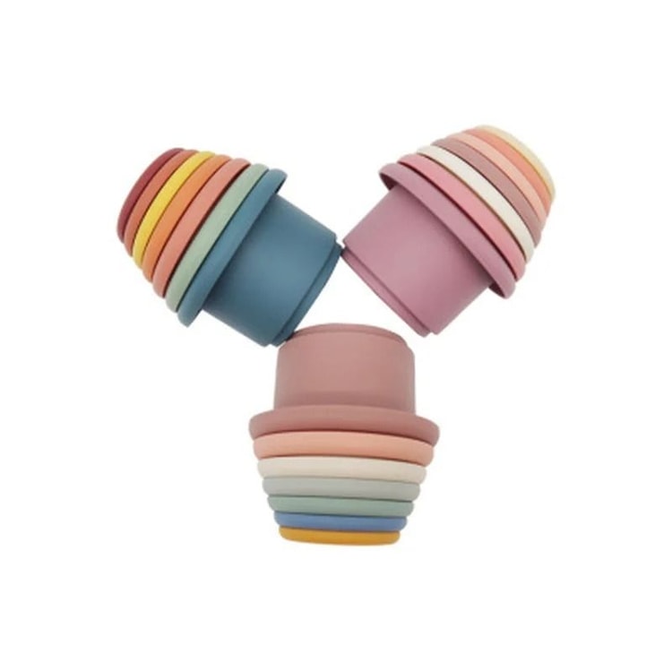 Baby Silicone Hourglass Stacking & Montessori Educational Toy