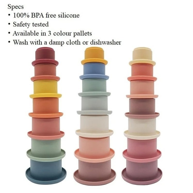 Baby Silicone Hourglass Stacking & Montessori Educational Toy