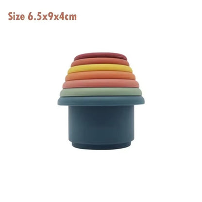 Baby Silicone Hourglass Stacking & Montessori Educational Toy