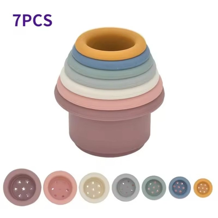 Baby Silicone Hourglass Stacking & Montessori Educational Toy