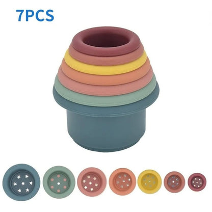 Baby Silicone Hourglass Stacking & Montessori Educational Toy