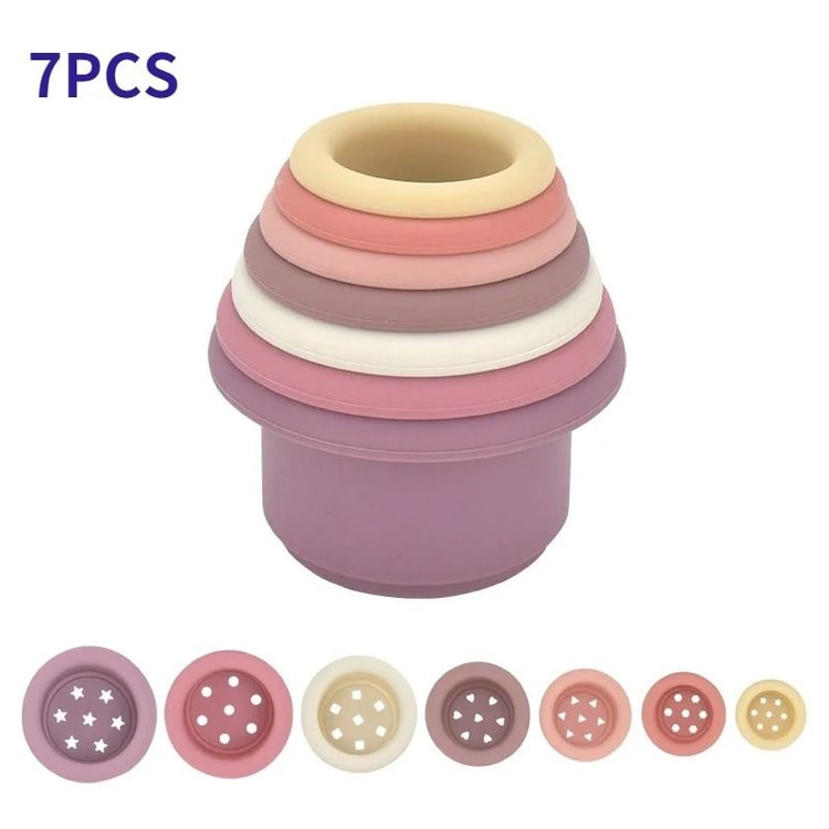 Baby Silicone Hourglass Stacking & Montessori Educational Toy