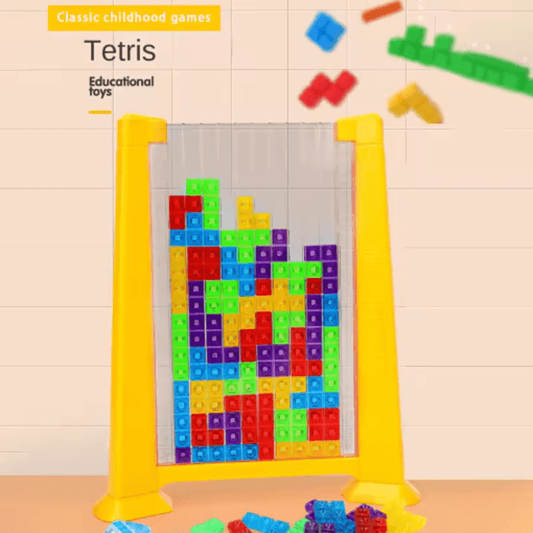 Tetris Style Intelligent Building Blocks Puzzle Tabletop Brain Game for Kids